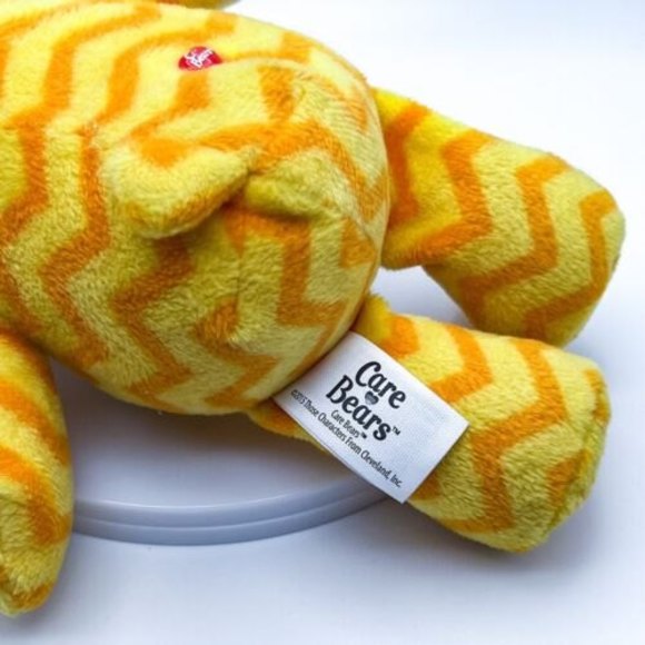 Care Bears Funshine Bear Chevron Striped Plush Stuffed Animal Just Play 2015 8” - Picture 6 of 9